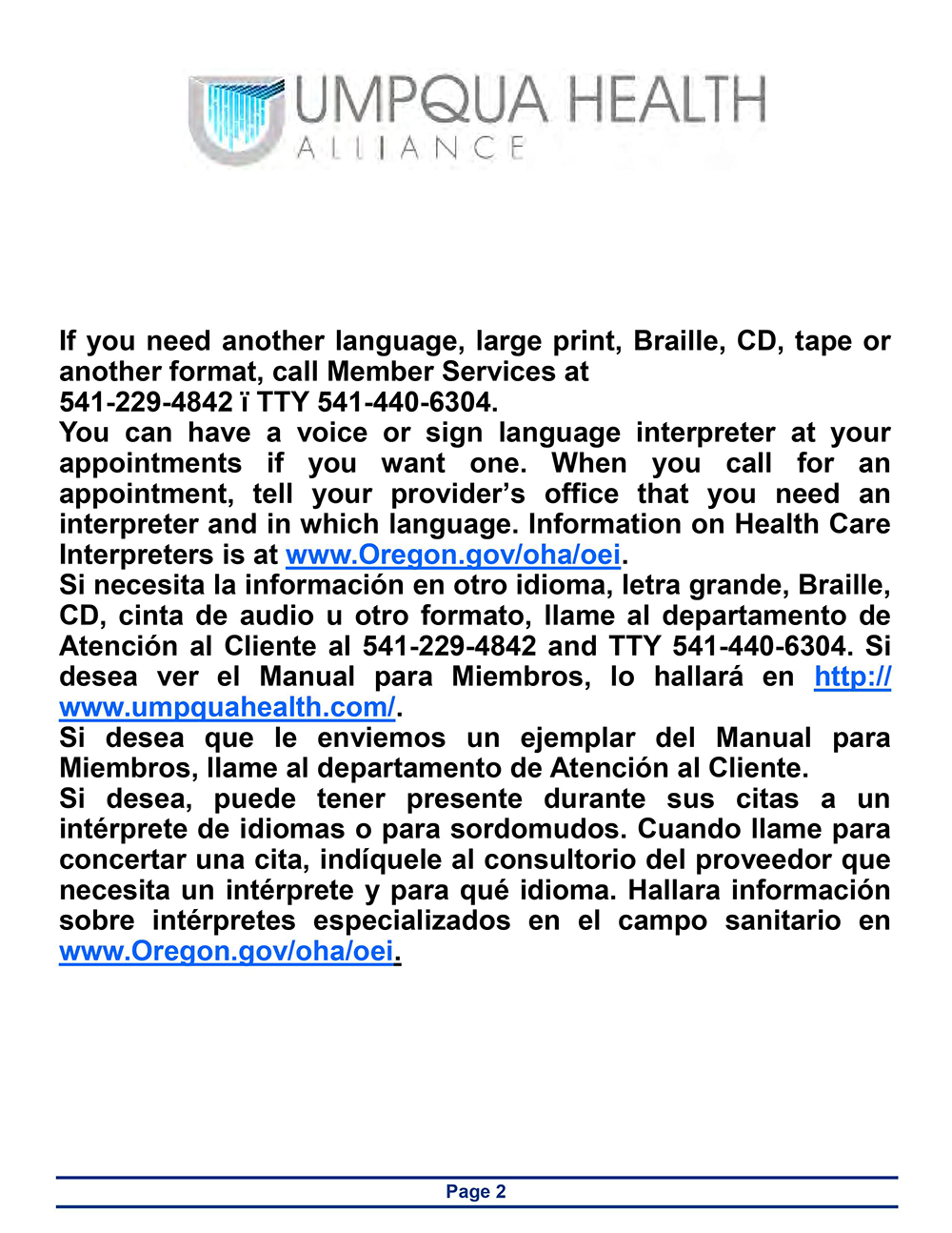 Member Handbook - Page 2