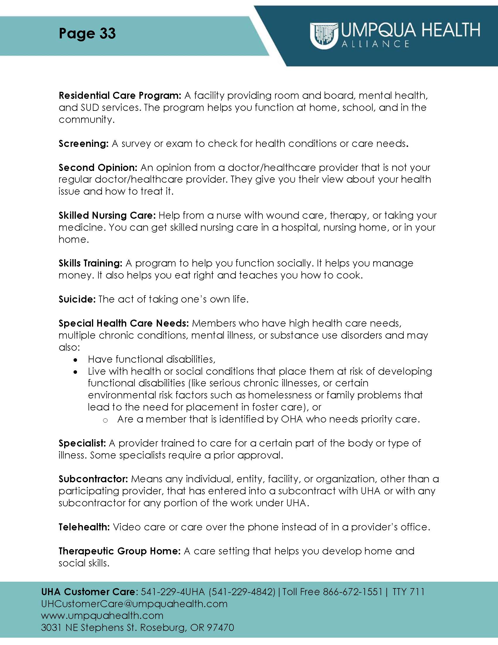 Member Handbook - Page 33