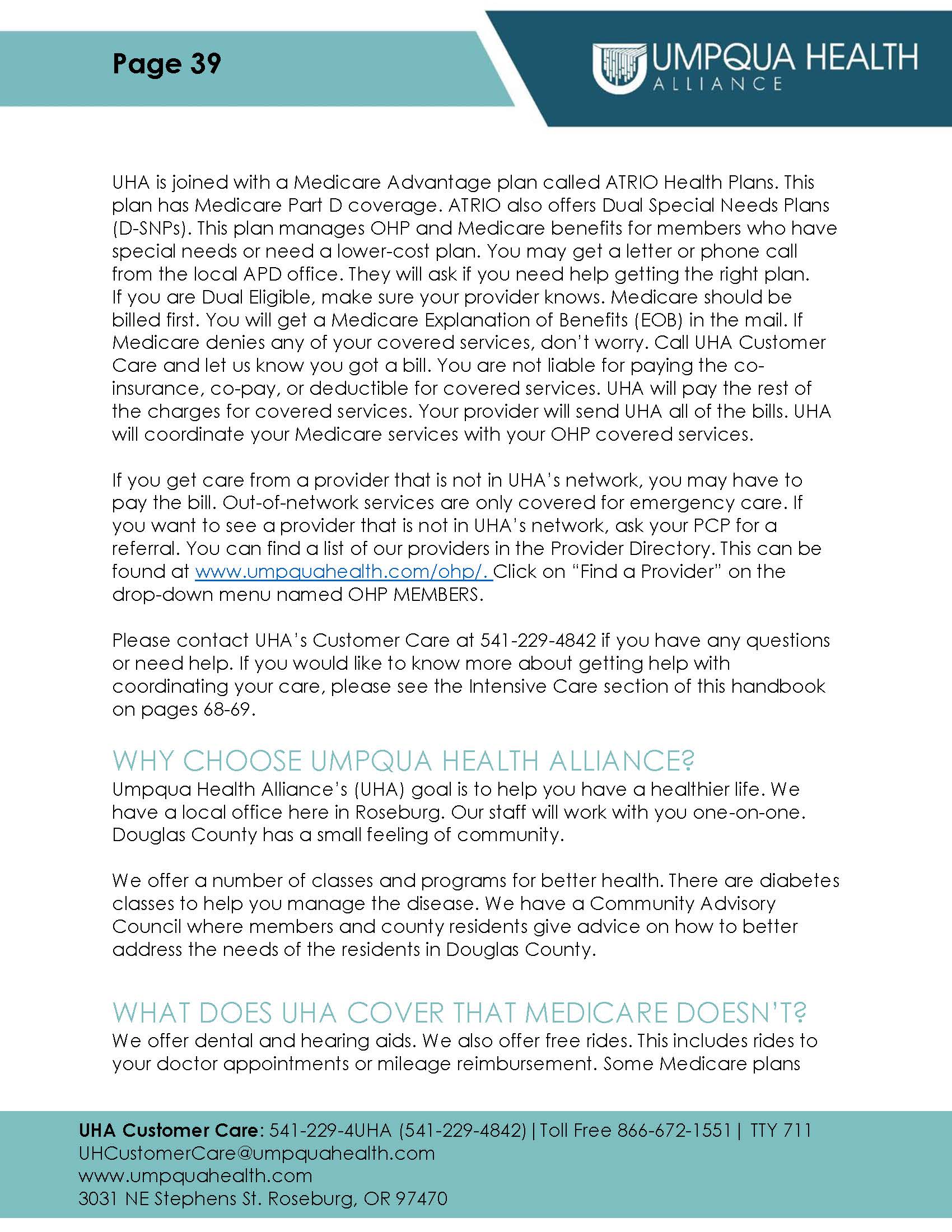Member Handbook - Page 39