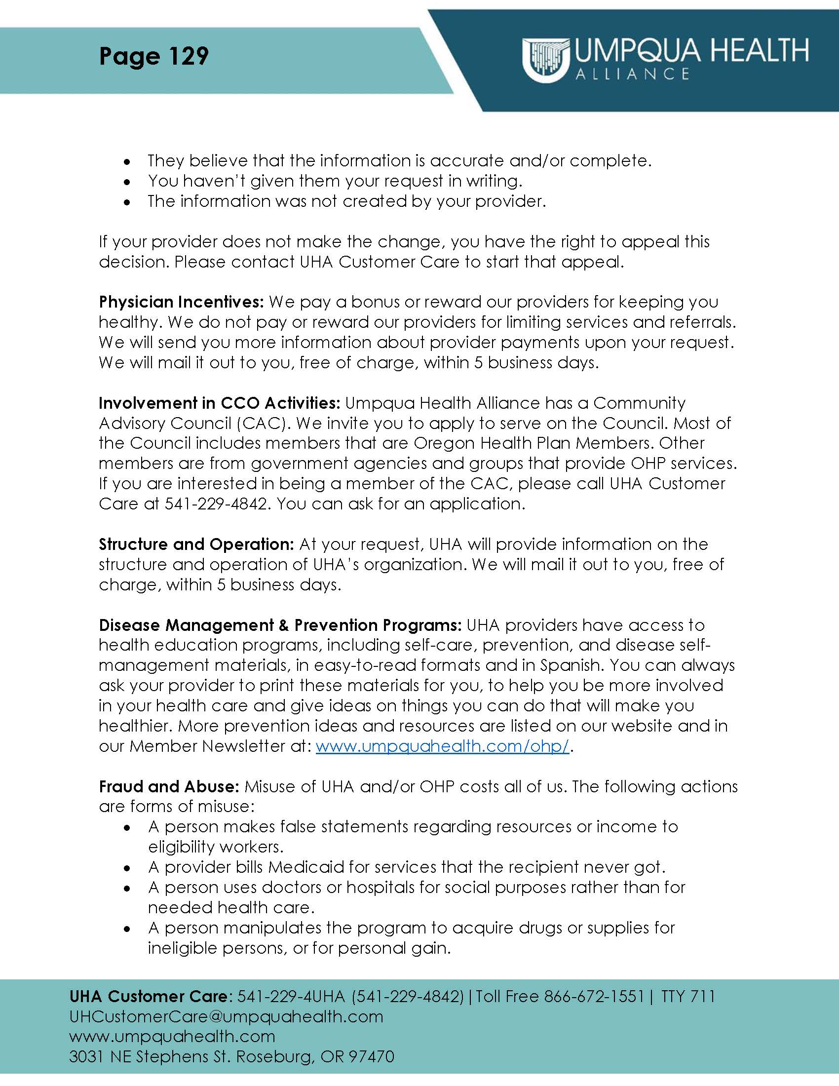 Member Handbook - Page 129