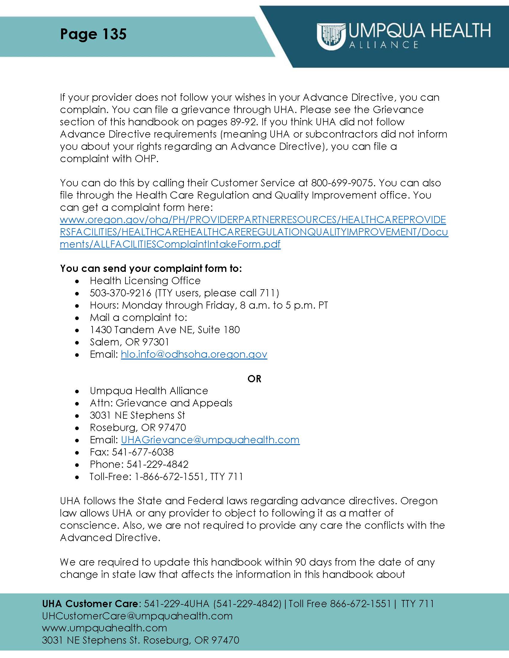 Member Handbook - Page 135